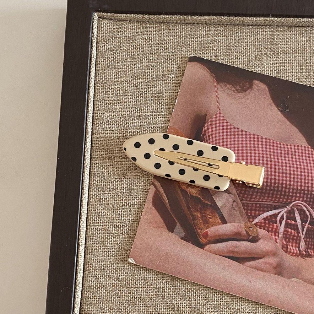 Acetic Acid Acetate Seamless Hairpin Wave Point Cute Barrette Fashionable Side Clip Work