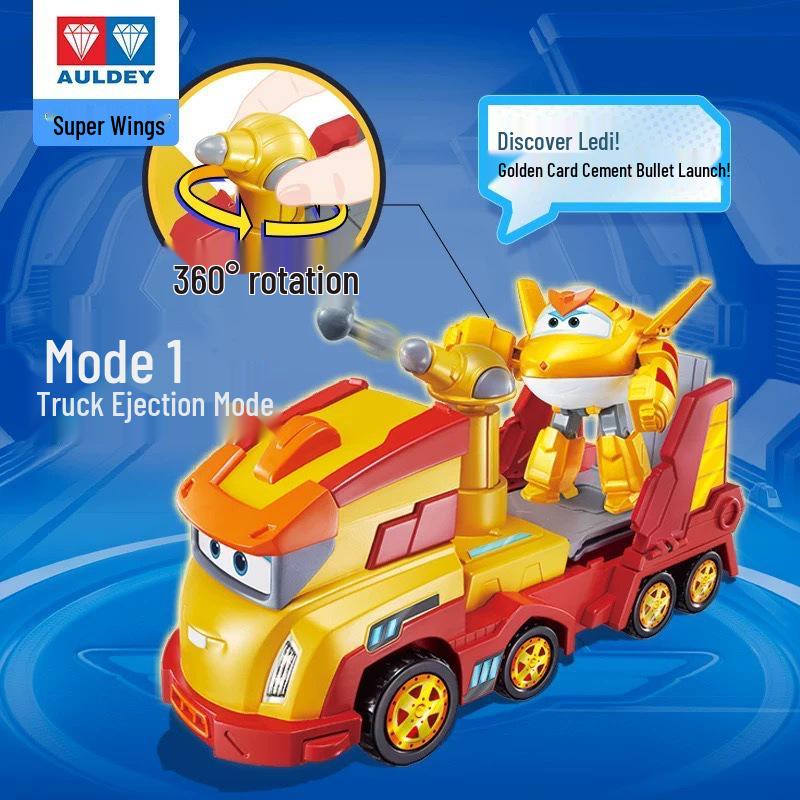 Суперкрылья Джетт Трансформирующийся Робот Грузовик и Космический Корабль Набор Игрушек