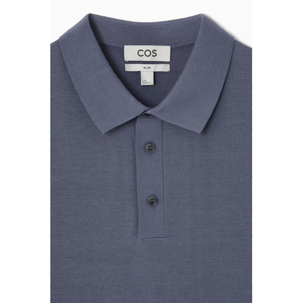 COS Рубашка-поло из японского трикотажного шелка