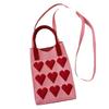 Customized Knitted Wrist Handbag Hand Carry Portable Storage Versatile Casual Gift Bag Single Shoulder Oblique Span Bag