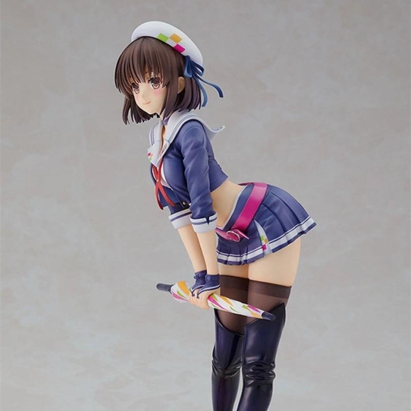 Anime Saekano How To Raise a Boring Girlfriend Figure Racing Girl Megumi Kato Take Umbrella Action Figure Sexy Girls Model