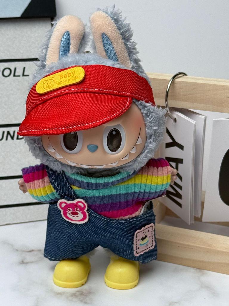 Labubu Doll Clothes: Skirt Suit for 17CM Plush or Vinyl, Fits One, Two, and Three Generations