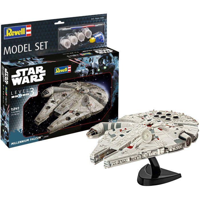 Maquette - REVELL - Model Set - Star Wars - Faucon Millenium - Avec colle, peintures et accessoires