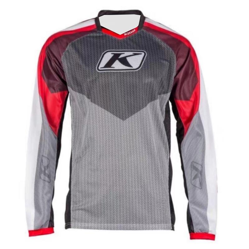 KLTM Retro Motocross Jerseys Motorcycle Mountain Bike Cycling Clothing Summer BMX DH MTB Long Sleeved T-Shirt Bicycles Clothes
