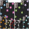 Милый чехол со звездами для Samsung Galaxy S23 S22 Ultra S21 S20 FE S9 S10e S10 Lite S8 Plus, мягкий черный чехол-бампер из ТПУ