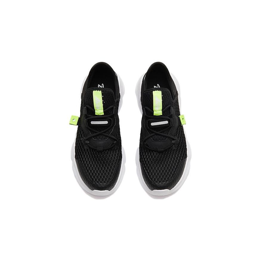 Anta Амортизирующие износостойкие детские повседневные туфли детские туфли черные белые A312328851-3