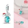 Шармы Новый Медный Лунный Медведь Астронавт Цветная Светящаяся Серия Бусины Подходят для Pan Оригинальные Браслеты Diy Тонкие Ювелирные Изделия