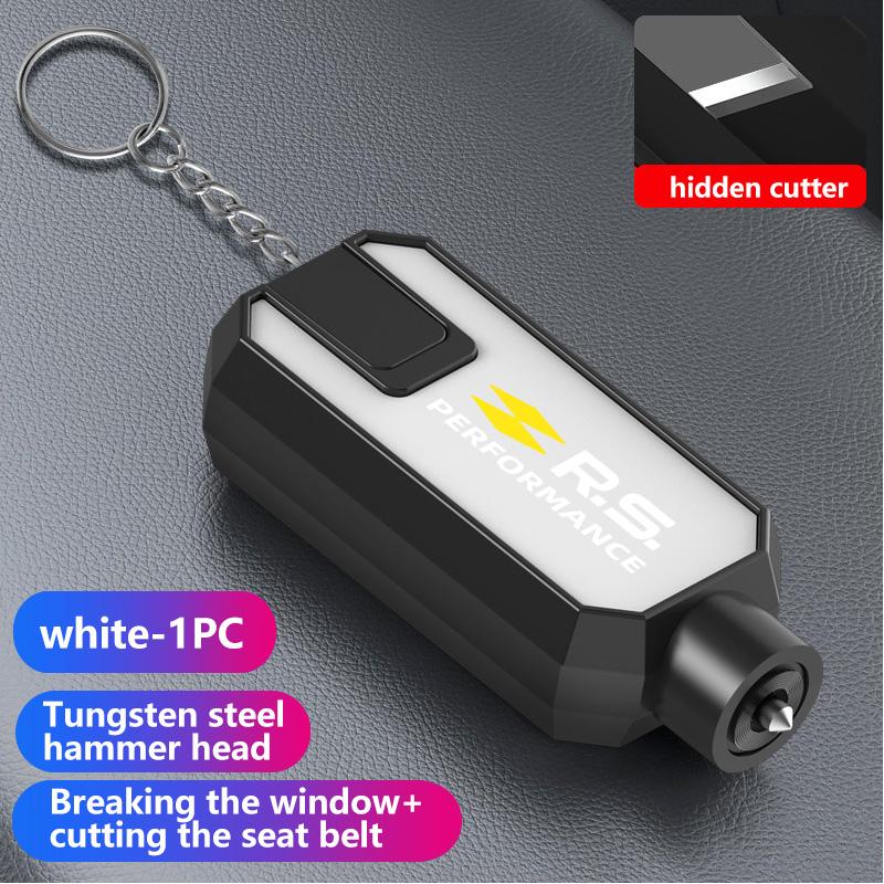 Portable Car Safety Hammer Window Breaker Seat Belt Cutter Tool For Renault Dacia RS Megan Scenic Logan Laguna Clio 3 4 Kadjar HH49