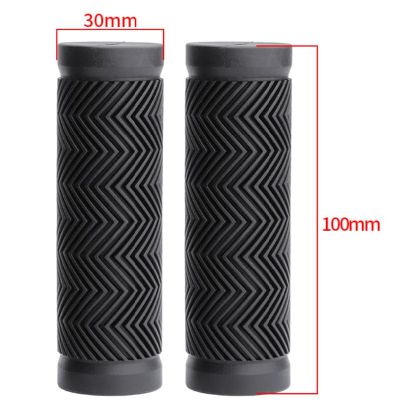 Bike Handlebar Handle Hand Grips MTB Mountain Bicycle Scooter Black Soft Rubber Bicycle Replacement Accesseries 22.2-25.4mm