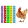100pcs Plastic Poultry Leg Tags Mixed Colour Bird Leg Sign Rings  Poultry Accessories