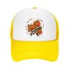 Retro Halloween Pumpkins With Harleq Mesh Baseball Cap Casual Hat Outdoor  For Womens Unisex FeUnisex