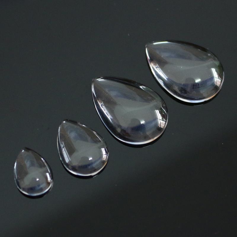 Transparent clear Flat 25mm Round Glass Cabochons