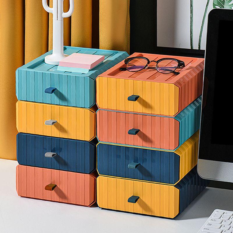 Compact Desktop Organizer Storage Box With Mini Drawers For Efficient Organization
