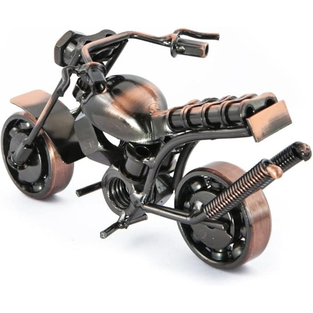 Винтажная железная модель мотоцикла из металла, ретро-мотоцикл ручной работы, украшения для дома для любителей мотоциклов, украшения для рабочего стола, подарки на день рождения