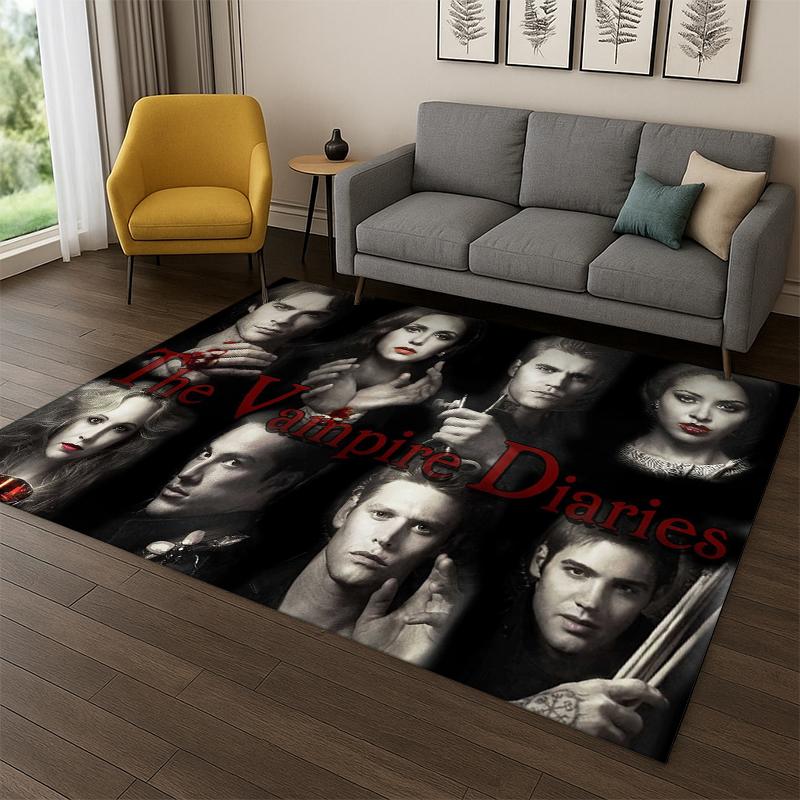 Ковер Damon Salvatore из Дневников Вампира для Спальни Гостиной Дивана Игровой Комнаты Прихожей Домашний Декор, Детский Ковер Нескользящий