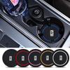 2PC Leather Interior Car Anti Slip Mat Coaster Car Water Cup Slot Accessory for Rolls-Royce Cullinan Phantom Ghost Wraith Dawn