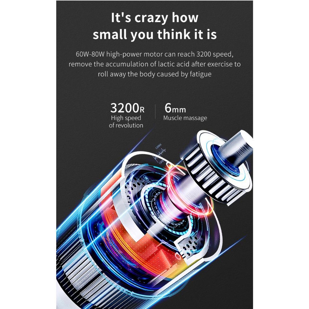 Мини-массажер пистолет для фасций перезаряжаемый фасция + прямая поставка мышечный фитнес пистолет для шеи электрический вибратор