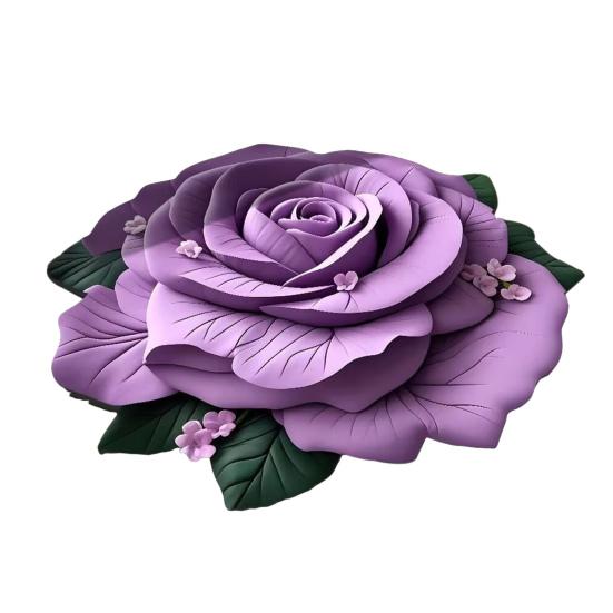 Floral Floor Mat Realistic 3D Visual Effect Flower Carpet Absorbent Floor Rug with Non-Slip Backing for Bedroom Entrance Living Room