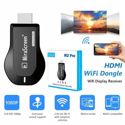 Беспроводной HDMI-совместимый Wi-Fi адаптер-донгл для трансляции экрана Mirascreen TV Stick Приемник Поддержка Netfli Windows ios Andriod