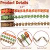 3 Rolls 15 Yards Fall Ribbons Leaf Shape Craft Ribbons Trim For Gift Wrapping