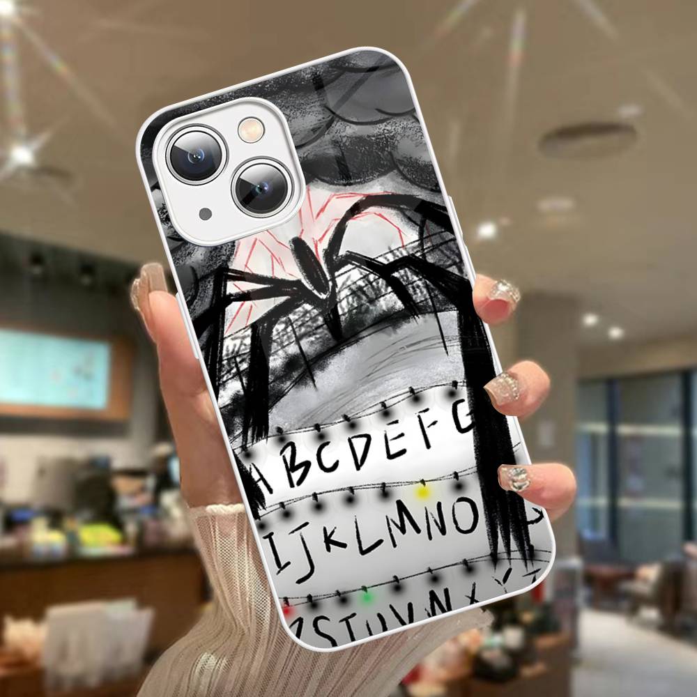 Горячий S-Stranger T-Things Для IPhone 14 13 12 Mini 11 Pro XS Max X XR 14 Plus Закаленное Стекло Чехол