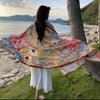 90x180cm Bikini Large Shawl Bohemian Flower Hijab Shawl New Hijab Scarf  Summer