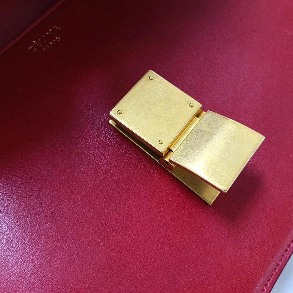 [Pre-Owned] Classic Box Polished Calfskin Tofu Square Bag - Good #E7S4L7