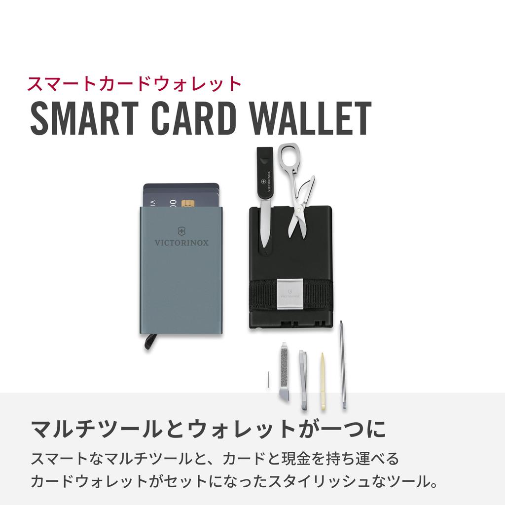 Victorinox КОШЕЛЕК ДЛЯ СМАРТ-КАРТ Шариковая ручка для ногтей, оснащенная 10 острыми синими пилочками, пинцетом, зубочисткой, ручкой, ножницами, функциями,