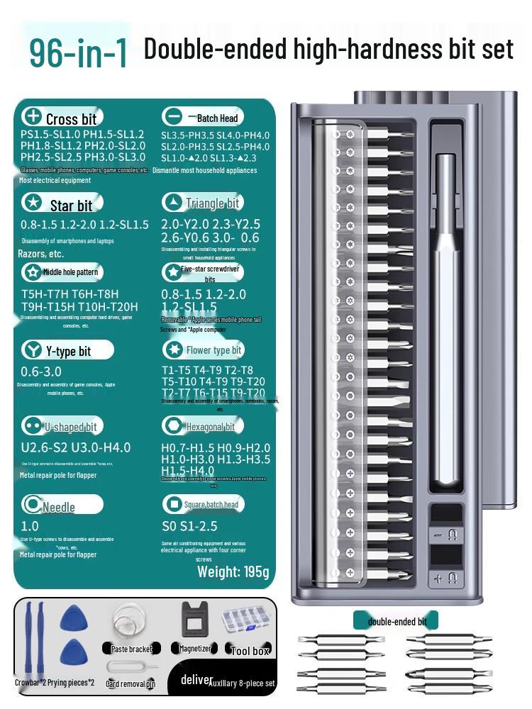 Набор прецизионных отверток для мобильных устройств и компьютеров - Профессиональный набор инструментов для ремонта и чистки