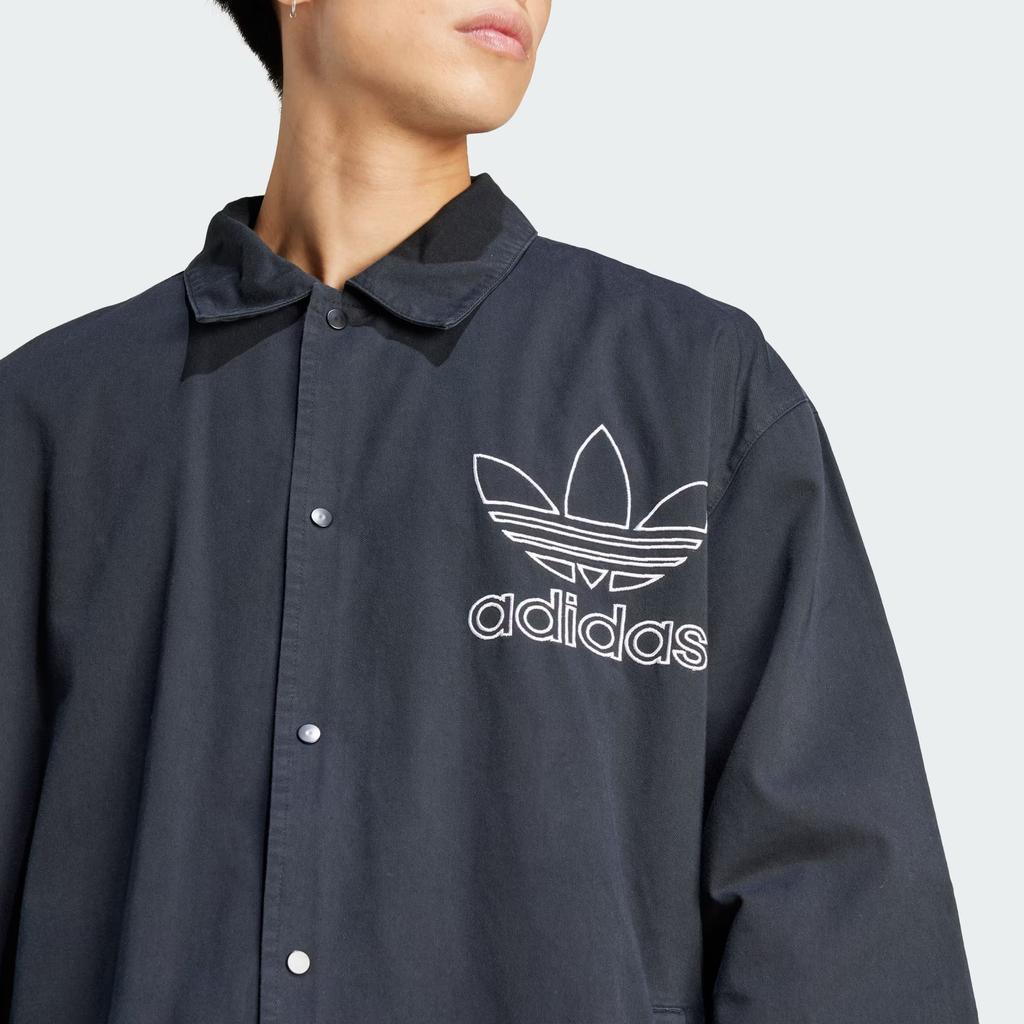 Adidas Мужская куртка Originals Adicolor Outline Trefoil Jacket Black IU2371