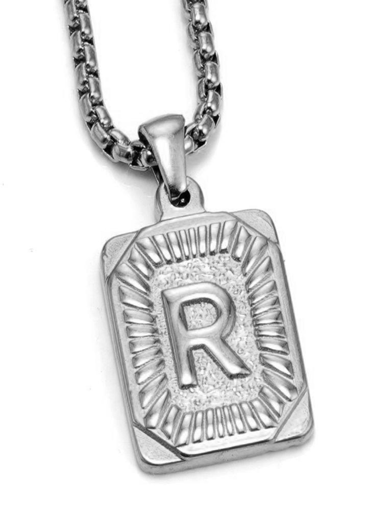 Модное 26-буквенное ожерелье золотого цвета с подвеской для мужчин и женщин, кубинская цепочка для пары, очаровательное первоначальное ожерелье, колье, ювелирное изделие, воротник