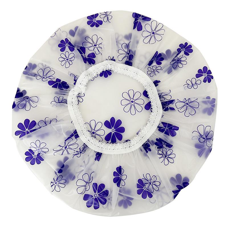 Reusable Waterproof Elastic Shower Cap for Women - Spa & Salon Hair Protection