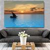 Парусный спорт и закат HD фотографии постеры принты парусник сюрреалистический океан птицы пейзаж холст живопись настенное искусство Декор в гостиную