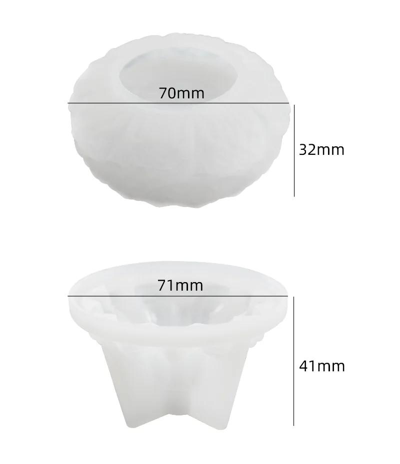 Подсвечник лотоса силиконовая форма подставка для свечей своими руками гипсовая смоляная форма подставка для свечей емкость для хранения гипсовая форма украшение дома