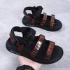 Sandals Men's 2025 Summer New Fashion Trend Beach Shoes Outdoor Massage Soft-soled Casual Cool Slippers