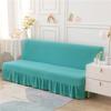 Solid Color Elastic Folding Sofa Bed Cover With Skirt Without Armrest Sofa Cover Seat Furniture Couch Cover for Living Room