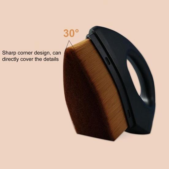 Yousheng Foundation Brush Portable Dust-Proof Compact Size Flat-head Makeup Application Brush Women Gift Accessories