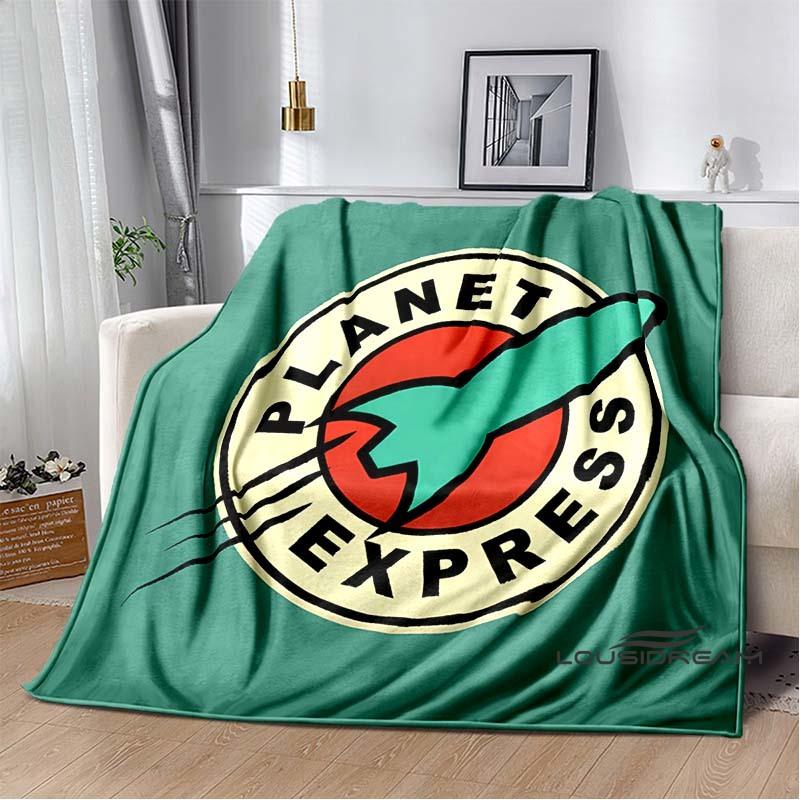 Cartoon (Futurama) print blanket. A warm and comfortable flannel blanket suitable for bedrooms, sofas, beds, chairs, picnics,