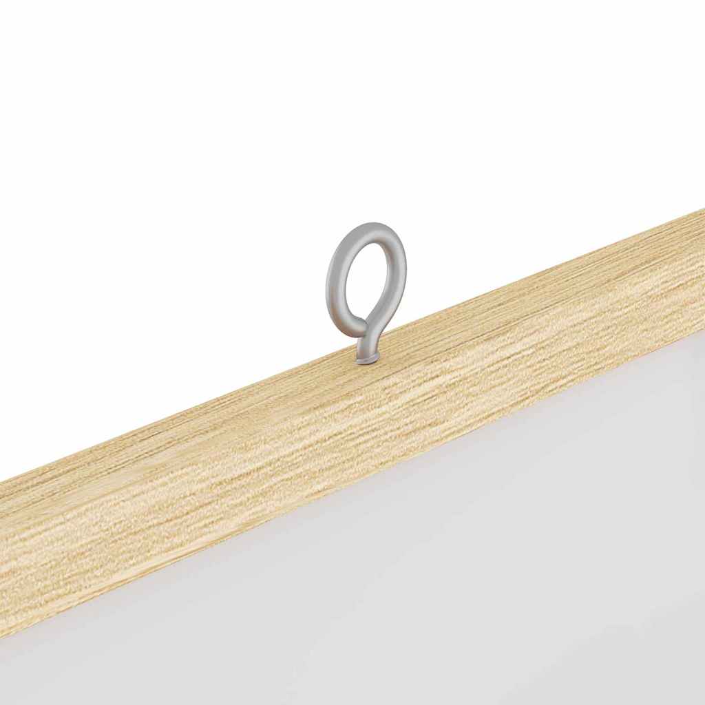 Info Board White 80 x 80 x 1.4 cm Solid Pine Wood
