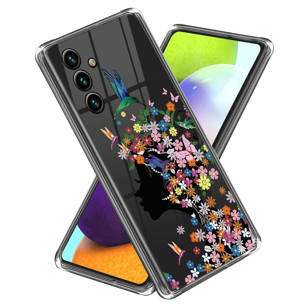Тонкий чехол для Samsung Galaxy A34 5G с рисунком IMD, противоударный, из мягкого ТПУ