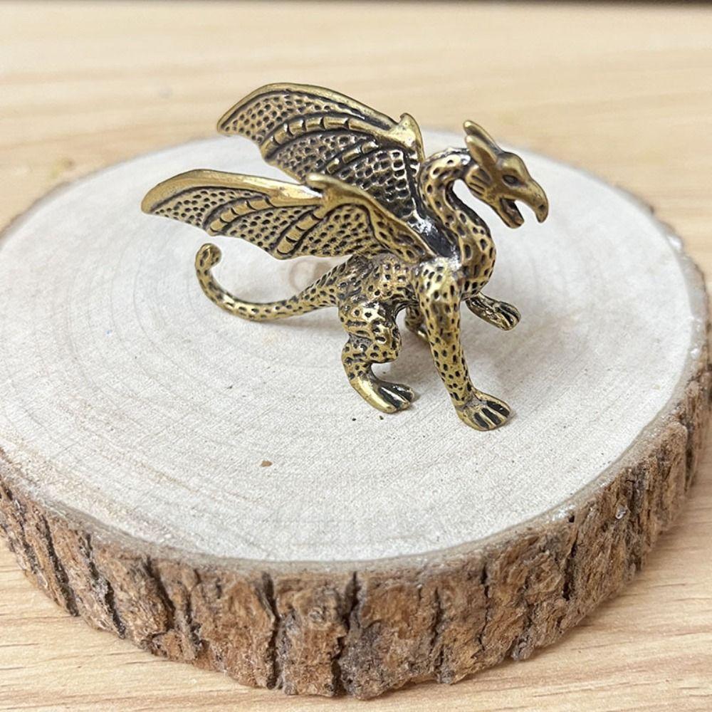 Chinese Mythical Pterosaur Dragon Ornament Mythical Beast Figurines Home Desk Decorations
