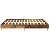 Bed Frame without Mattress Rustic Wood Look 200x200 cm Engineered Wood
