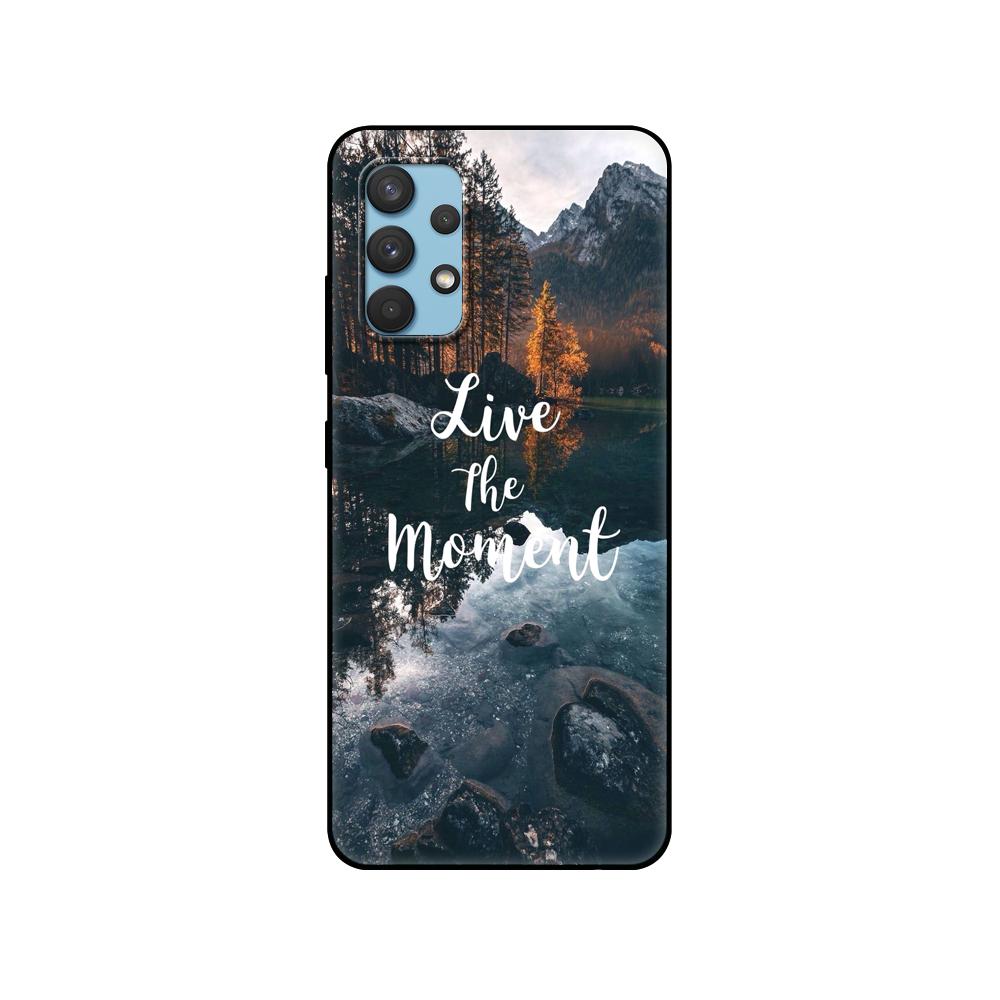 Черный чехол из ТПУ для Samsung Galaxy A12 A22 A32 A42 A52 A72 4g 5g S21 PLUS Ultra задняя крышка для путешествий, гор, моря, пляжа, цитаты