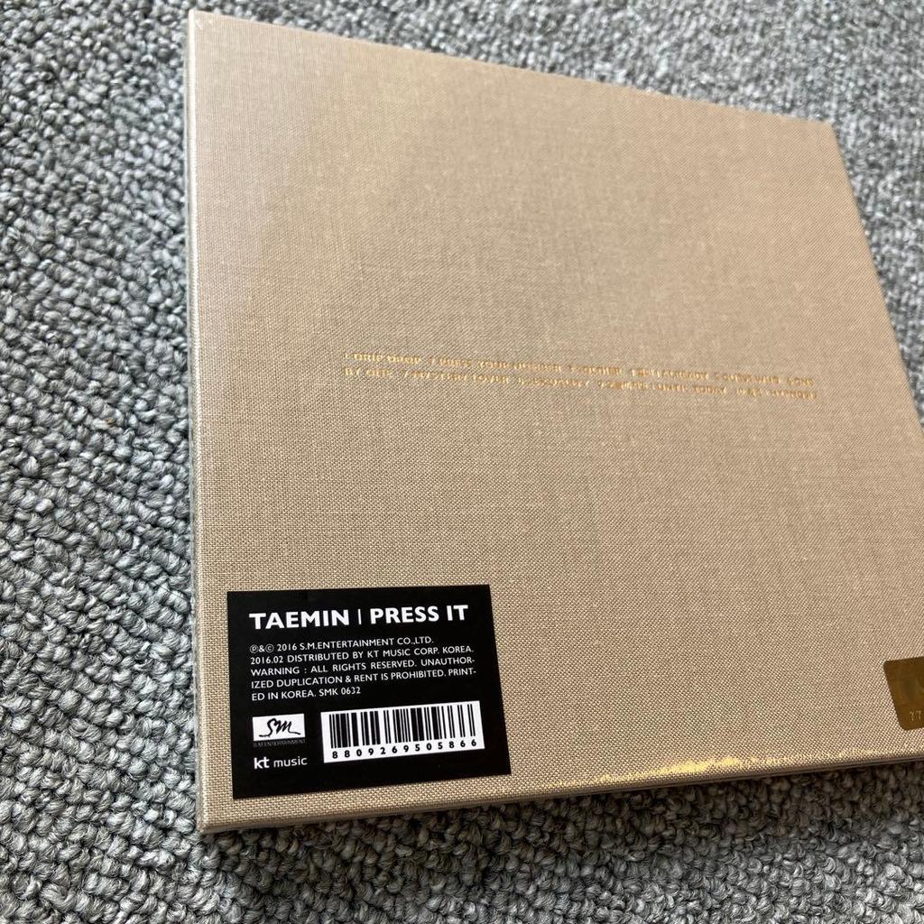 [USED] SHINee Taemin Press It Korean Edition Taemin