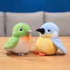 Новая Милая Поющая Птичка Плюшевая Игрушка Мягкая Каваи Симулированные Животные Набитая Кукла Декор для Рабочего Стола Креативная Детская Игрушка Домашний Орнамент