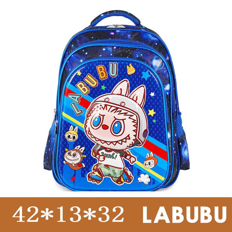 Школьный рюкзак Labubu Мультяшный школьный рюкзак Милый 16-дюймовый Большой вместимости 3D Жесткий каркас Школьный рюкзак