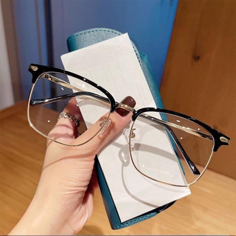 New Fashionable Personalized Hd Presbyopia Glasses Neutral Handsome Business Eye Protection Anti Blue Light Glasses
