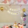 1 комплект украшений на день рождения, с днем рождения, золотой фольгированный флажок, набор воздушных шаров с пайетками, подарок на Рождество, День благодарения