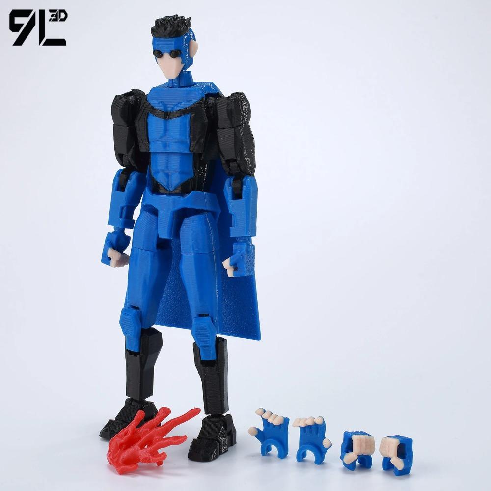 9L3D Dummy13 Lucky13 Conquest Фигурка Действия Invin-cible Модель Полностью Подвижная Игрушка Многосуставчатый Подвижный Робот 3D Печатный Декор