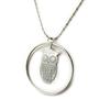 Les Trésors De Lily [N8179] - Silver 'Owl' Designer Necklace